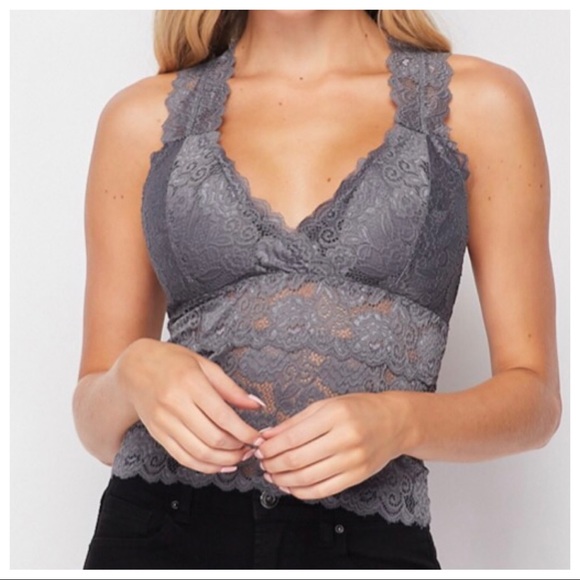 ShopEvelynne Other - Fabulous Lace bra Tank with removable pads